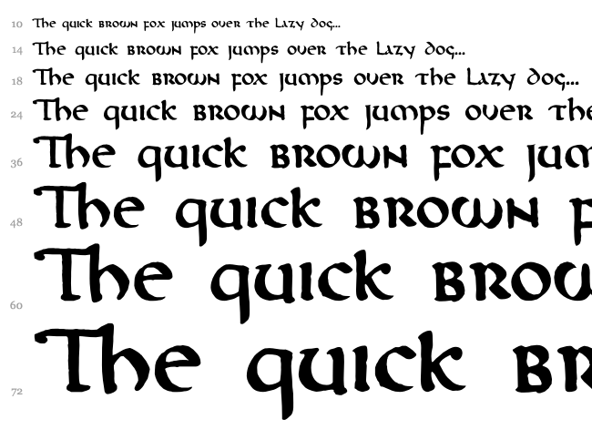 DK Northumbria font waterfall
